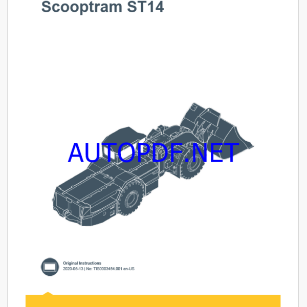 Epiroc Scooptram ST14 Control System Manual