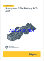 Epiroc Scooptram ST14 Battery RCS 4.32 Control System Manual