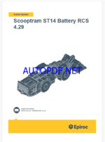 Epiroc Scooptram ST14 Battery RCS 4.29 Control System Manual