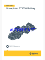 Epiroc Scooptram ST1030 Battery Control System Manual