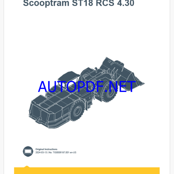 Epiroc Scooptram ST18 RCS 4.30 Control System Manual