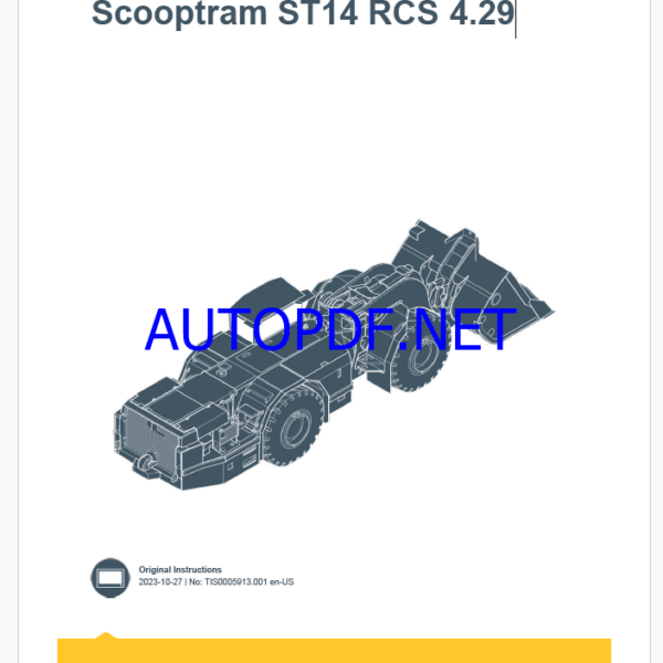 Epiroc Scooptram ST14 RCS 4.29 Control System Manual