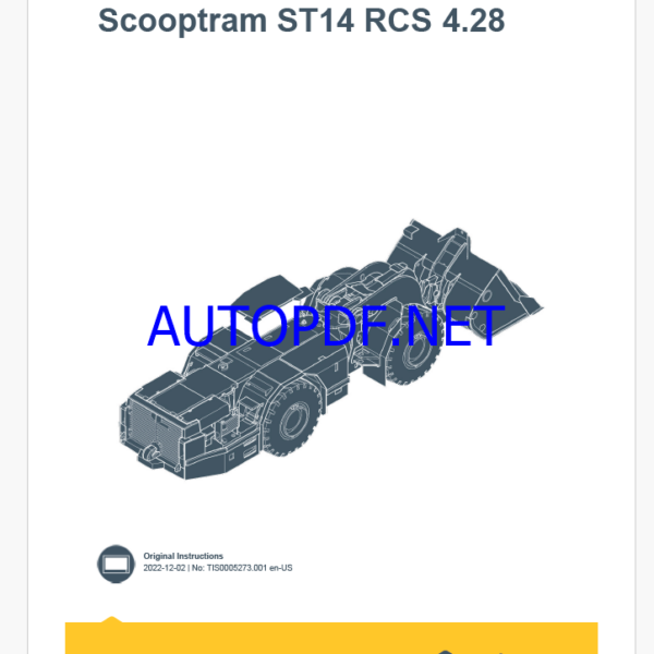 Epiroc Scooptram ST14 RCS 4.28 Control System Manual