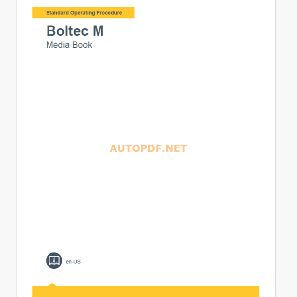 Epiroc Boltec M Component Removal and Installation Instructions