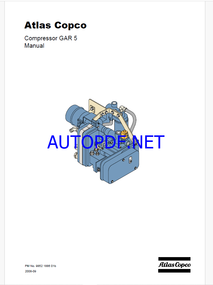 Atlas Copco Compressor GAR 5 Maintenance Manual