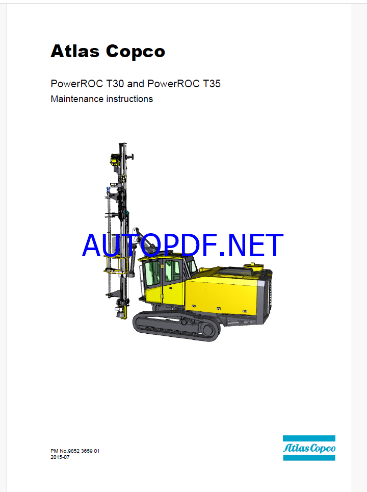 Atlas PowerROC T30 and PowerROC T35 Maintenance Manual