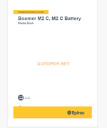 Epiroc Boomer M2 C,M2 C Battery Component Removal and Installation Instructions