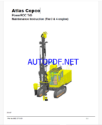 Atlas Copco PowerROC T45 Maintenance Manual