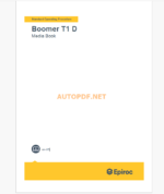 Epiroc Boomer T1 D omponent Removal and Installation Instructions
