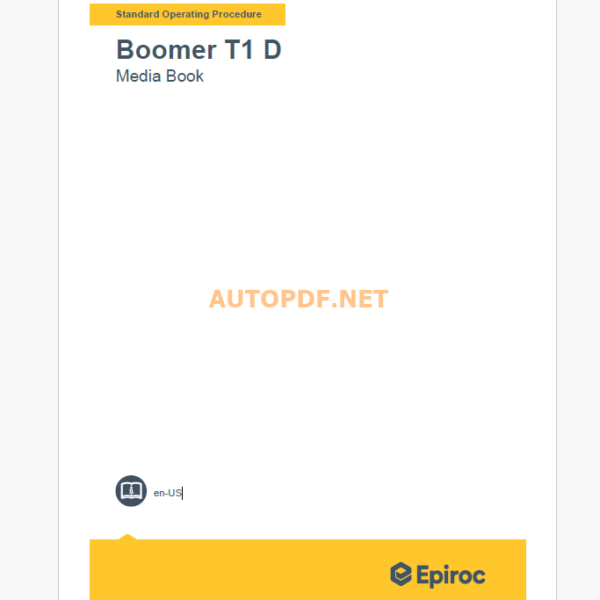 Epiroc Boomer T1 D omponent Removal and Installation Instructions