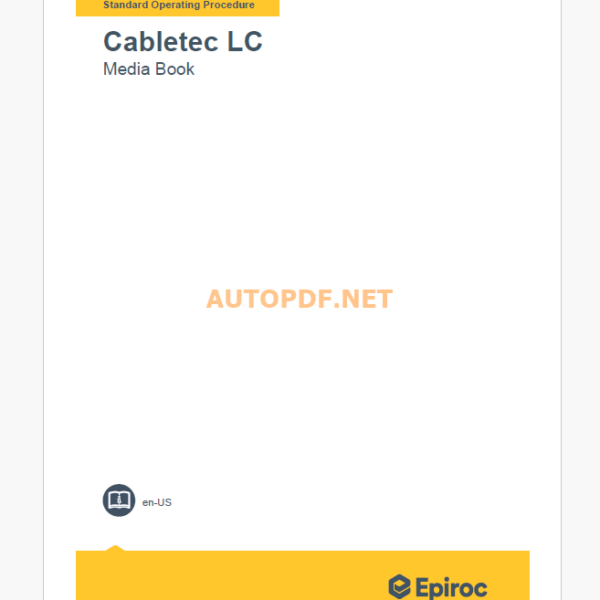 Epiroc Cabletec LC omponent Removal and Installation Instructions