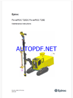 Atlas Copco PowerROC T25DC PowerROC T25E Maintenance Manual