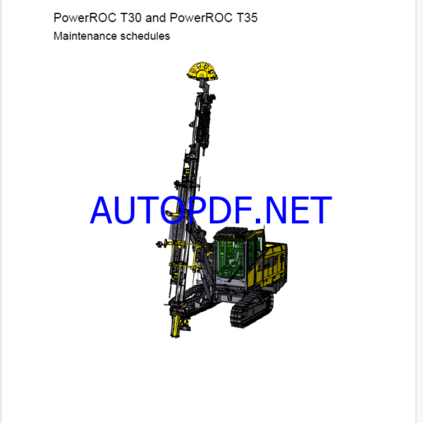 Atlas Copco PowerROC T30 and PowerROC T35 Maintenance Manual