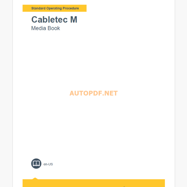 Epiroc Cabletec M omponent Removal and Installation Instructions