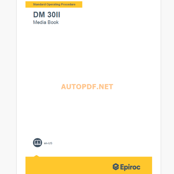 Epiroc Drill Master DM 30 II Component Removal and Installation Instructions