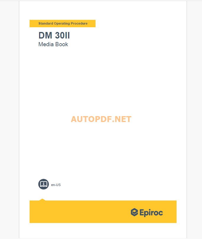 Epiroc Drill Master DM 30 II Component Removal and Installation Instructions