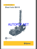 Epiroc Blast hole drills IBH10 Spare parts catalog