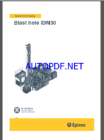 Epiroc Blast hole drills IDM30 Spare parts catalog