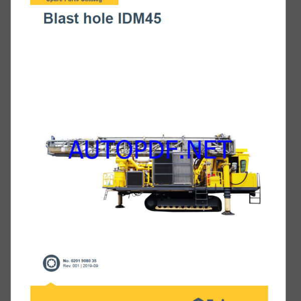 Epiroc Blast hole drills IDM45 Spare parts catalog