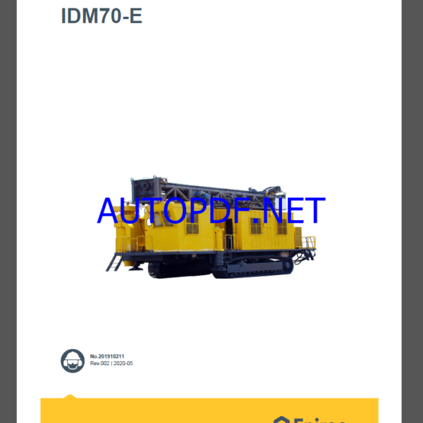 Epiroc Blast hole drills IDM70-E Spare parts catalog