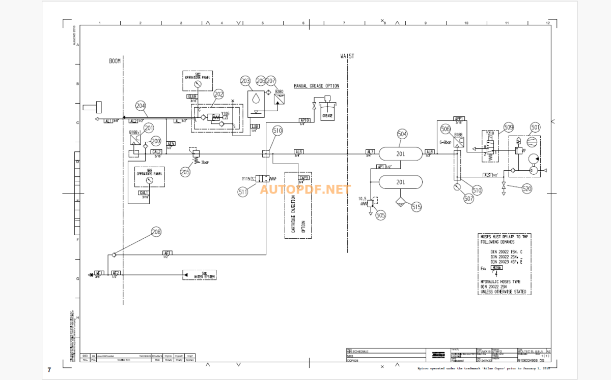 Epiroc Boltec SL Diagrams and Drawings Manual