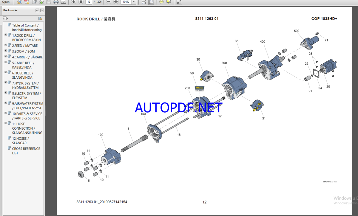 Epiroc Boomer 282 Spare parts catalog