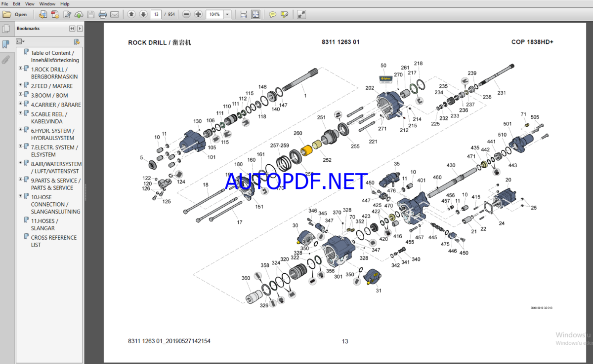 Epiroc Boomer K111 Spare parts catalog