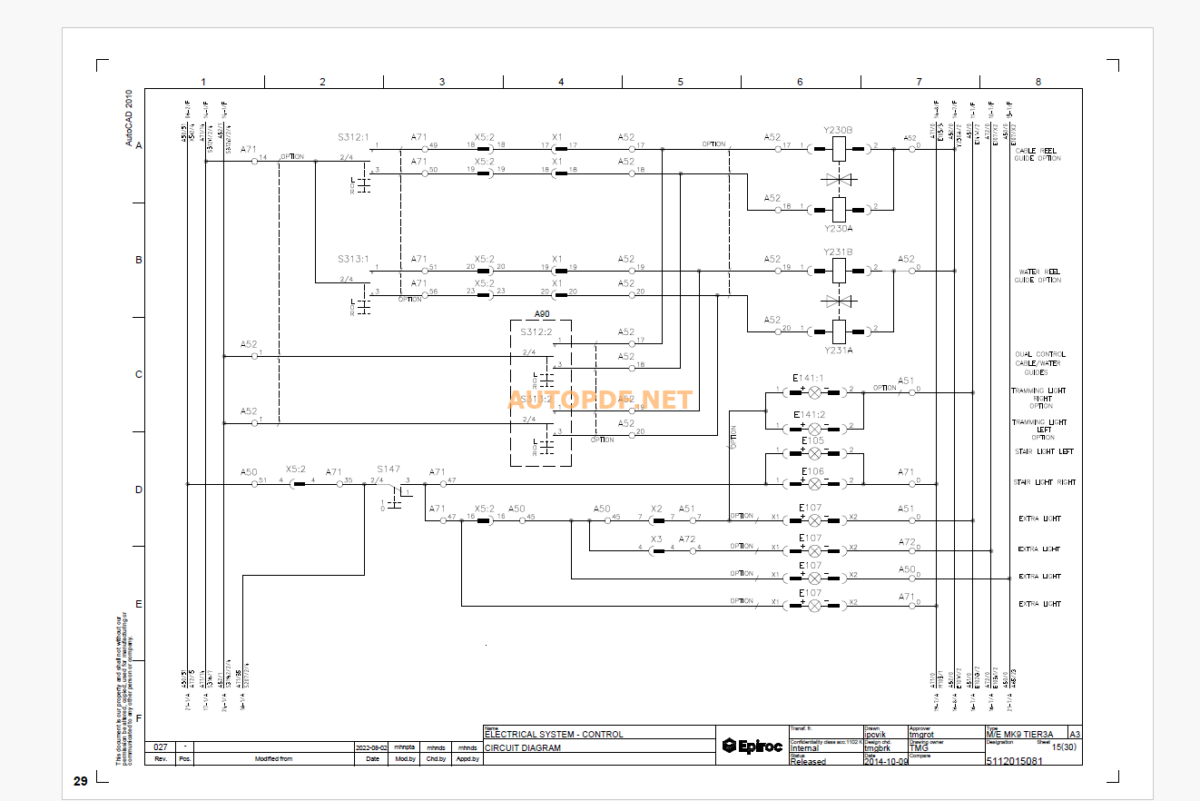 Epiroc Boomer L2 D Diagrams and Drawings Manual