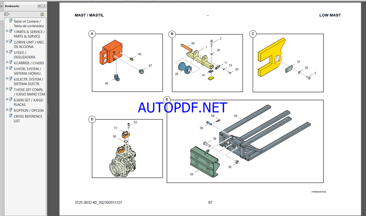 Epiroc Boyles C5C Spare parts catalog