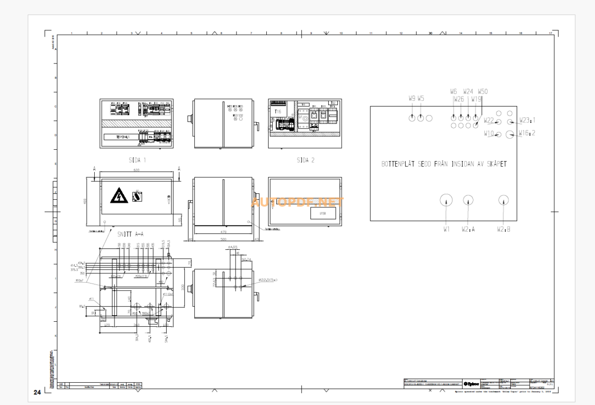 Epiroc Boomer K41 Battery Diagrams and Drawings Manual