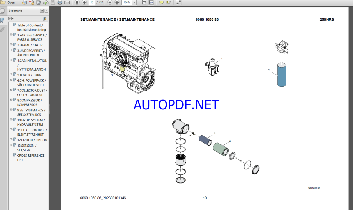 Epiroc Drill Master DM30 II XC HP SP Spare parts catalog