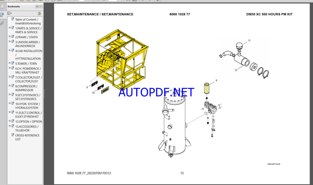 Epiroc Drill Master DM30 II XC HP SP Spare parts catalogEpiroc Drill Master DM30 II XC HP SP Spare parts catalog