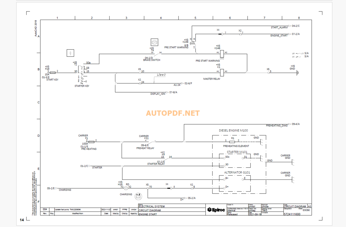 Epiroc Boomer K111 Diagrams and Drawings Manual