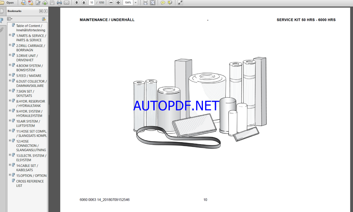 Epiroc FlexiROC T30 R -01 Spare parts catalog