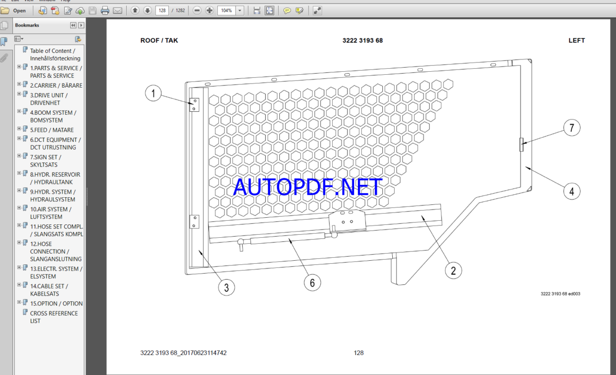 Epiroc FlexiROC T40 R -01 Spare parts catalog