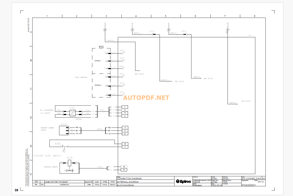 Epiroc Boomer S10 J Diagrams and Drawings Manual