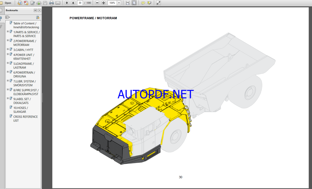 Epiroc Minetruck MT42 Spare parts catalog