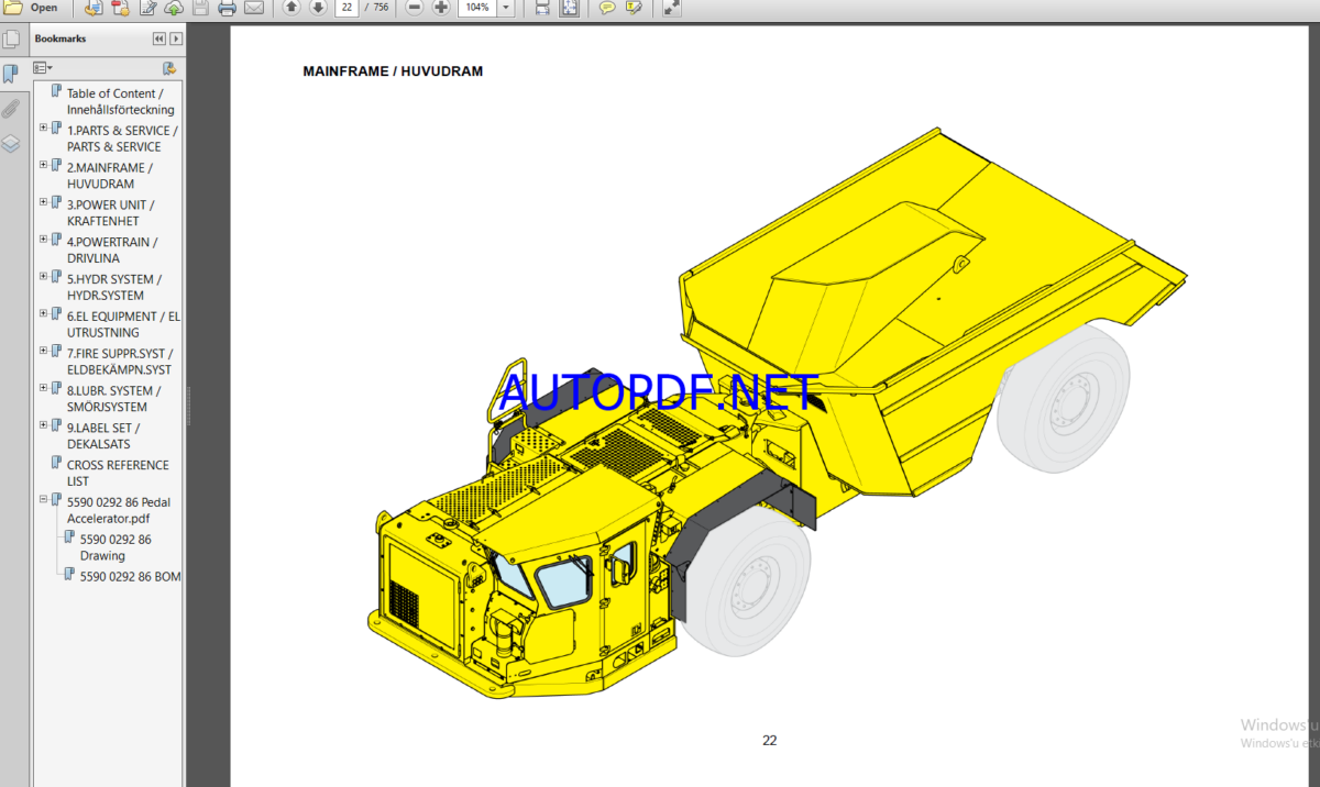 Epiroc Minetruck MT436B Stage III Spare parts catalog