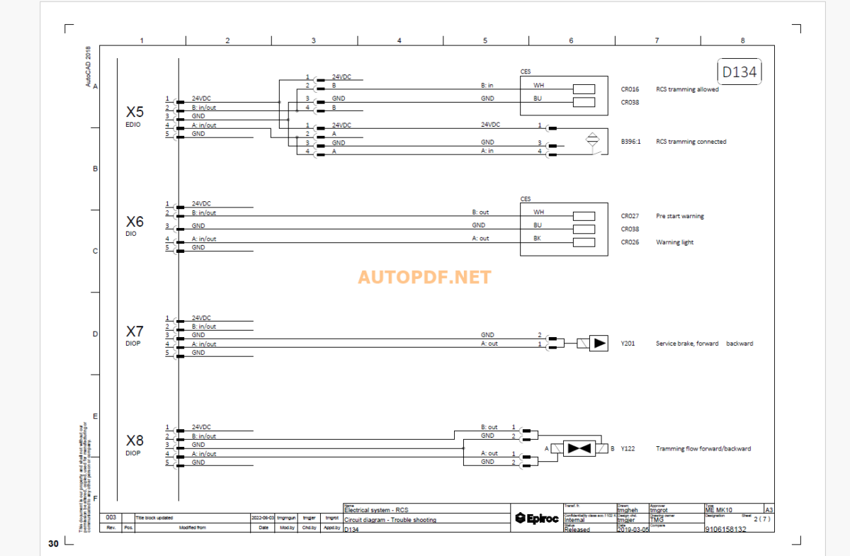 Epiroc Cabletec E Diagrams and Drawings Manual