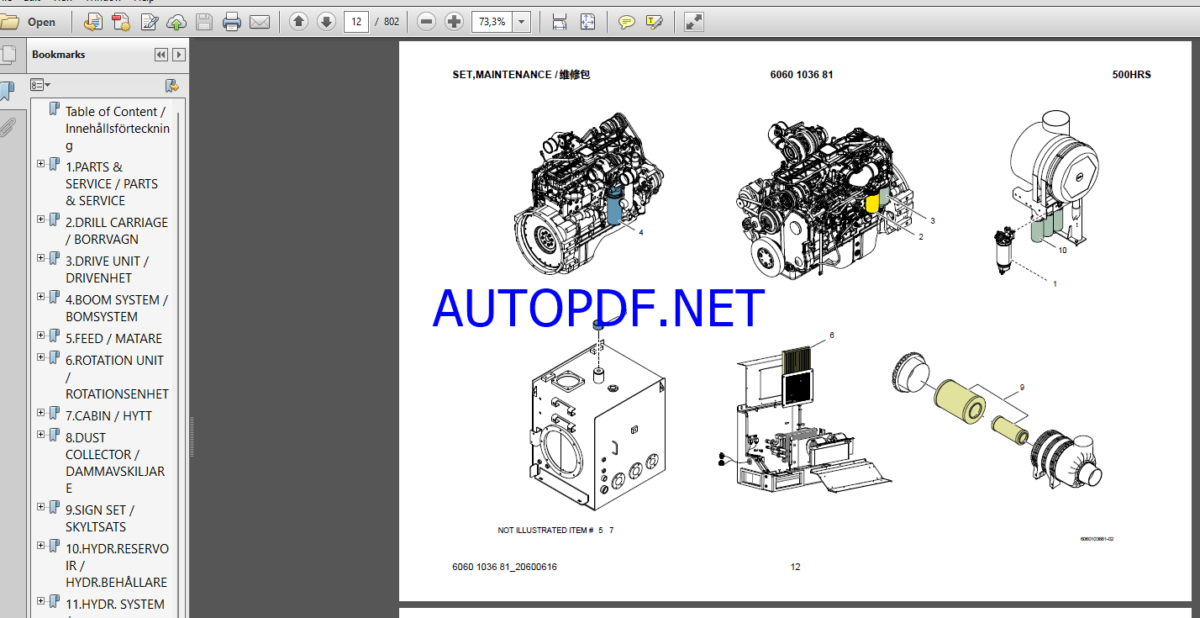 Epiroc PowerROC D50 Spare parts catalog