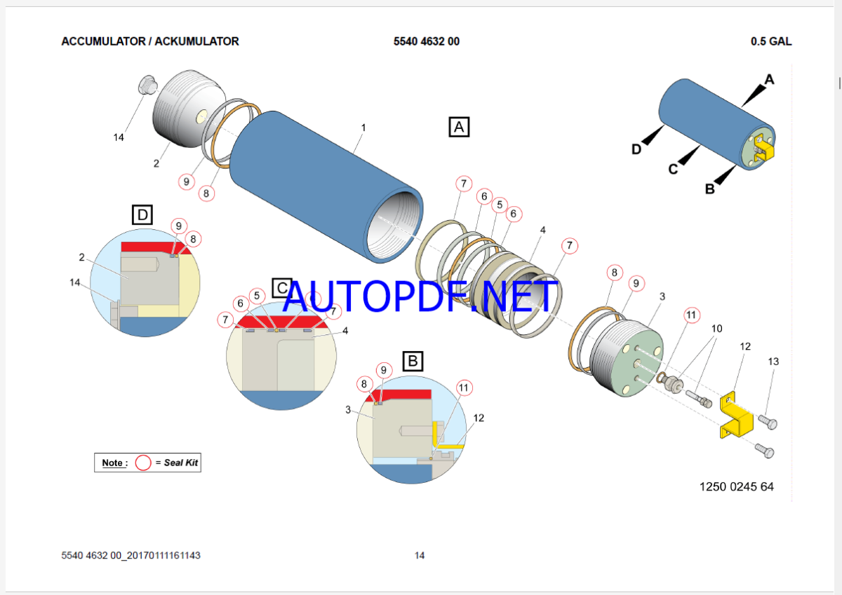 Epiroc Scooptram ST1520 Spare parts catalog