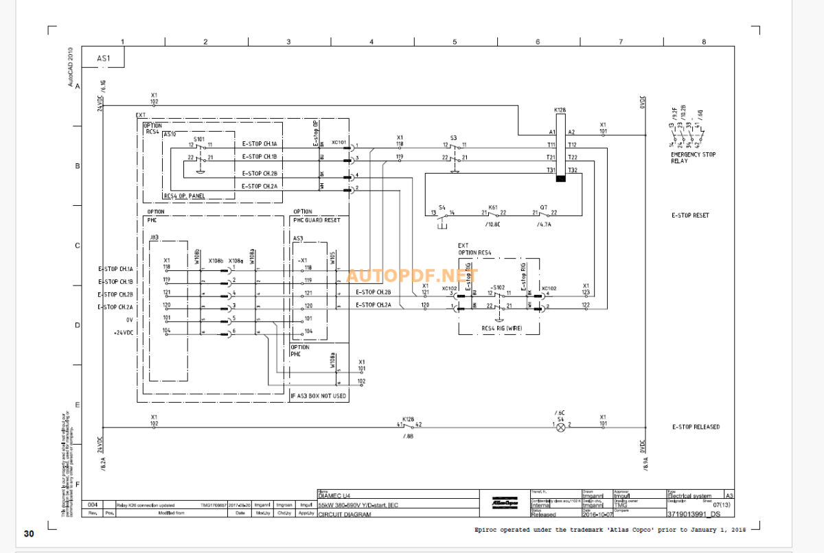 Epiroc Diamec/PHC 6 Diagrams and Drawings Manual