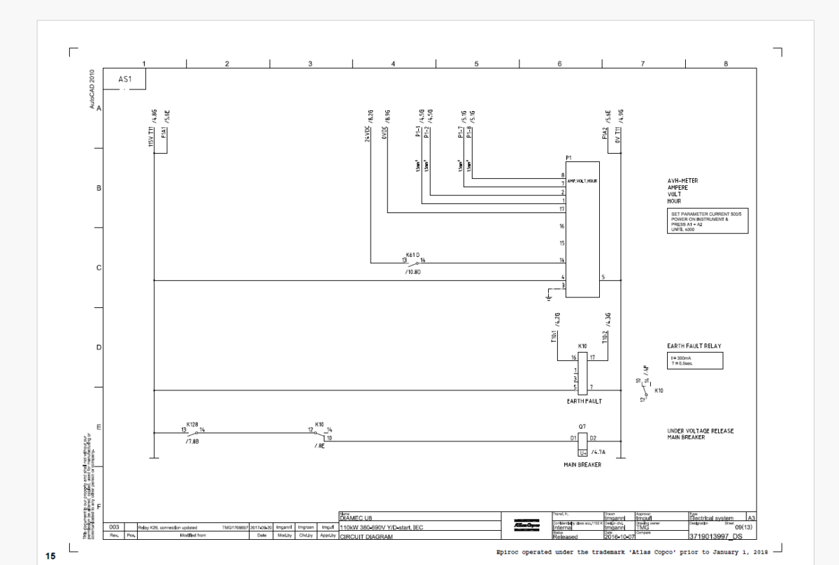 Epiroc Diamec/PHC 8 Diagrams and Drawings Manual