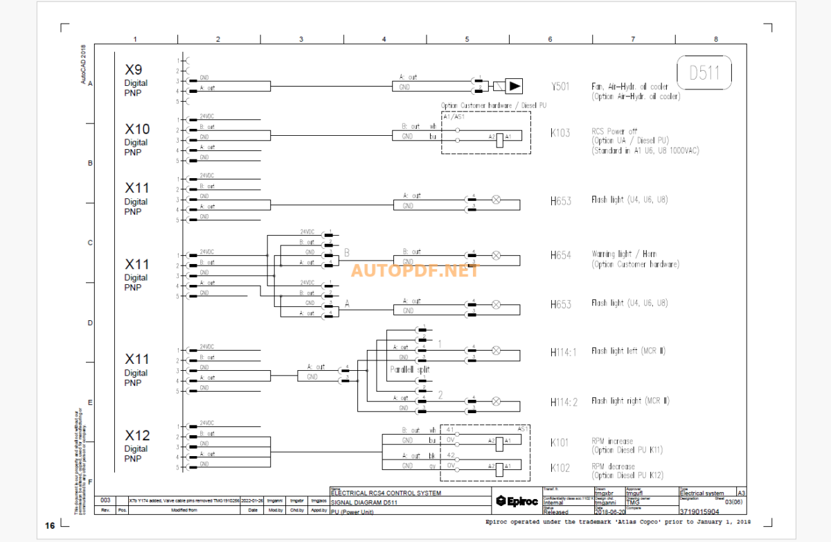 Epiroc Diamec Smart 4 Diagrams and Drawings Manual