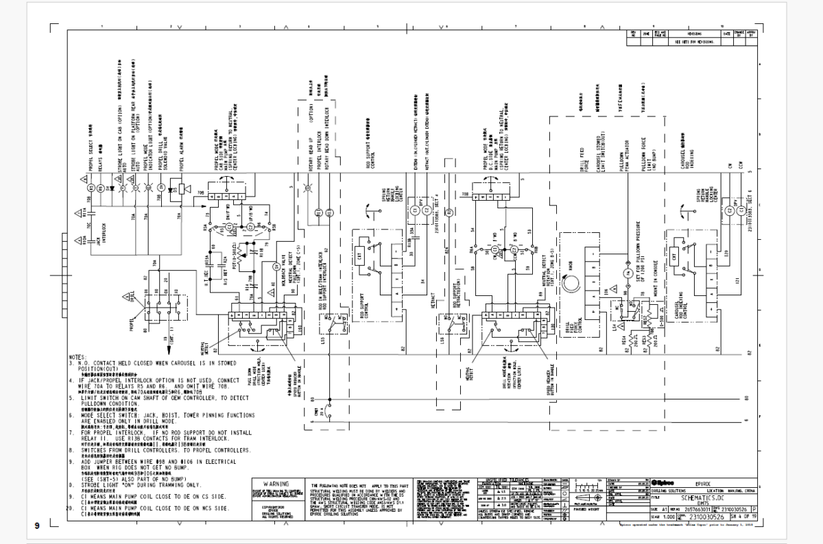 Epiroc Drill Master DM75 Diagrams and Drawings Manual