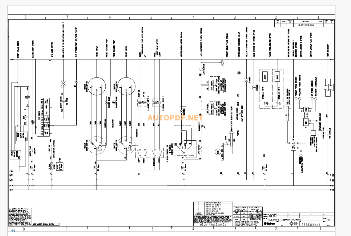 Epiroc Drill Master DML-LP Diagrams and Drawings Manual