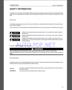 Komatsu PC138US-8 HYDRAULIC EXCAVATOR Operation and Maintenance Manual(UEAM006902)