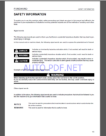 Komatsu PC130-8 HYDRAULIC EXCAVATOR Operation and Maintenance Manual(UEAM007307)Komatsu PC130-8 HYDRAULIC EXCAVATOR Operation and Maintenance Manual(UEAM007307)