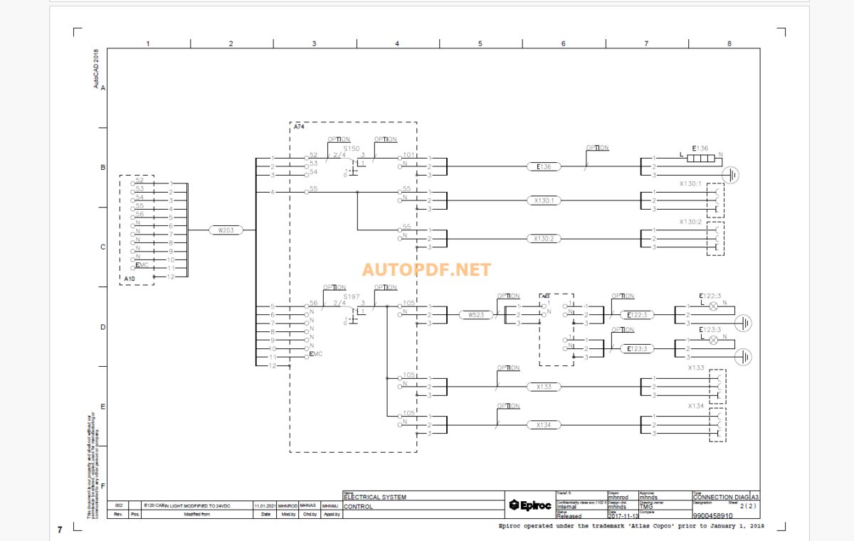 Epiroc Boltec LC DHDiagrams and Drawings Manual