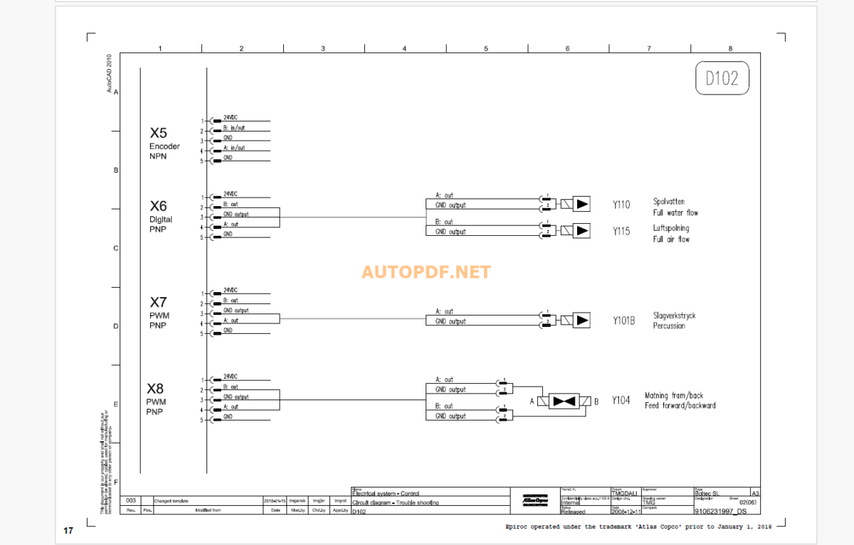 Epiroc Boltec SL Diagrams and Drawings Manual